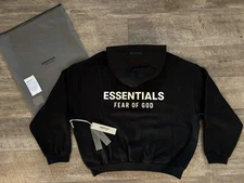 NEW Fear of God Essentials Hoodie Black Size XS 100% Authentic ✅