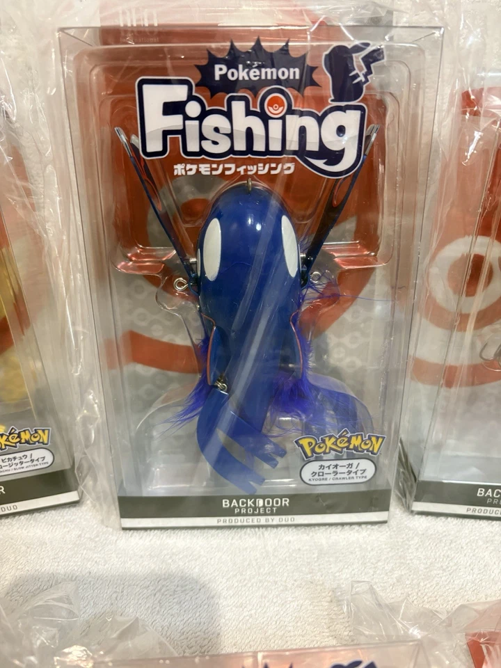 NUEVO Señuelo de Pesca Pokemon PIKACHU & KYOGRE & PSYDUCK (KODUCK) DUO 5 Set JAPÓN Foto 2 de 4