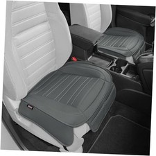 Seat Covers for Cars Trucks SUV, Faux Leather 2-Pack Charcoal Gray Front Seats