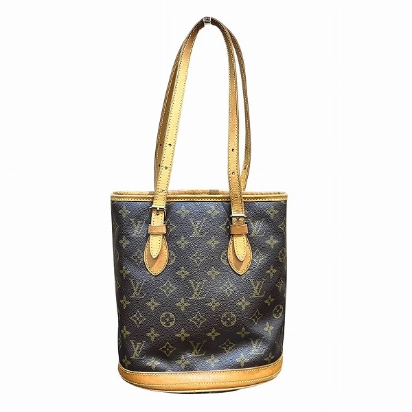 Louis Vuitton Petit Bucket M42238 Tote Bag Pre-Owned Free Shipping-image