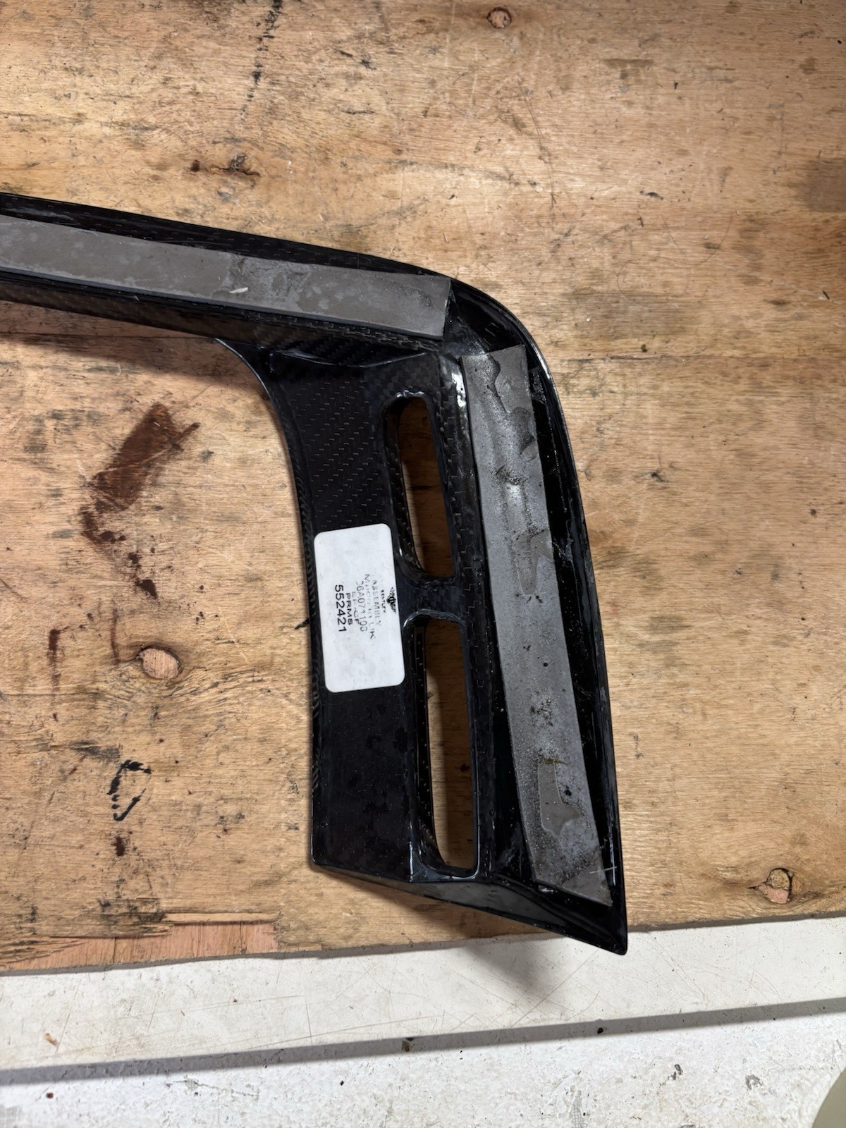 2015-2020 BENTLEY Bentayga RH Carbon Fiber Air Blade 36A071108 Front Bumper 