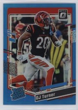 2023 Panini Donruss Optic Rated Rookie Aqua Prizm 105/299 DJ Turner #220 05jo