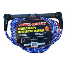 AIRHEAD Water Ski Rope 1 Section 75' AHSR-5 Blue w/ Handle 16 Strand Rope