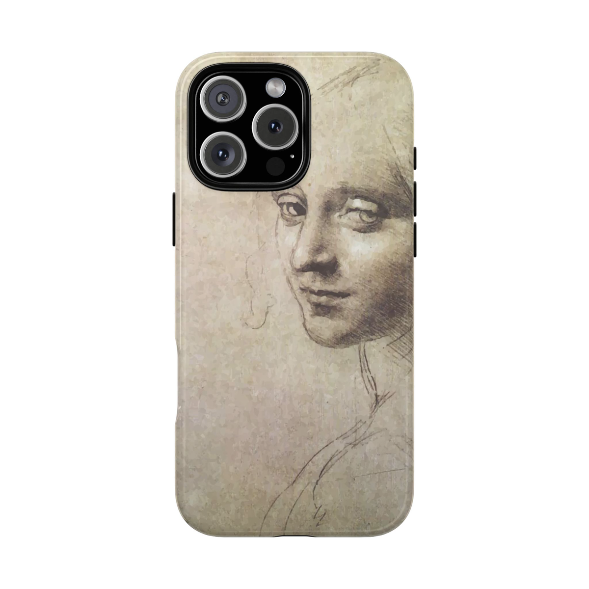 Leonardo da Vinci the Study for an Angel Renaissance Fine Art Custom Phone  Case