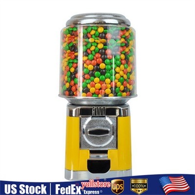 Bulk Gumball Vending Machine Nut Candy Vending Machine Treat Dispenser Yellow