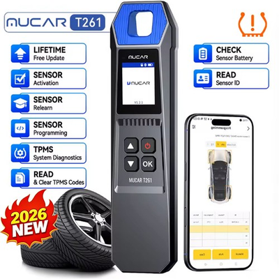 #ad MUCAR T261 TPMS Tire Pressure Relearn Reset Activate TPMS System Diagnostic Tool $89.00