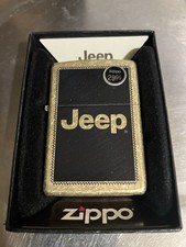 JEEP Collectible Brass Zippo Lighter New In Box Never Used Made In USA