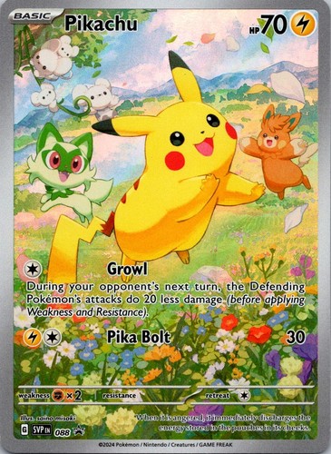 Pikachu 088 Holo Promo Scarlet & Violet Promo Pokemon Near Mint
