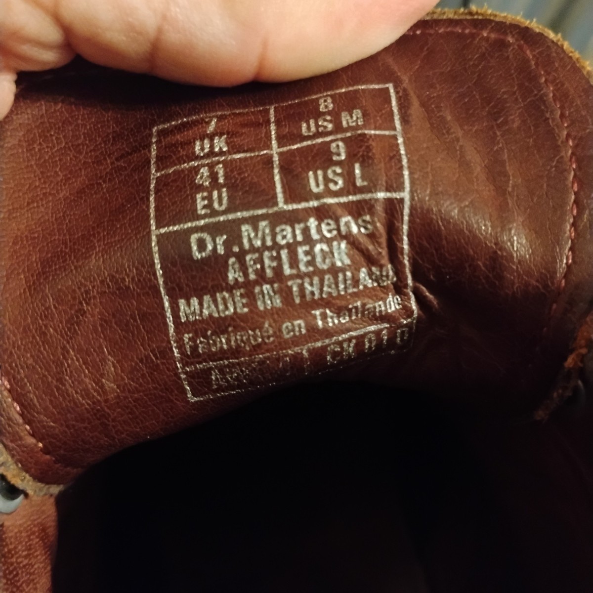 Dr. Martens Affleck Brogue Combat Boot English Tan Boots 