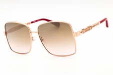 MOSCHINO MOS144/G/S DDB 53 Sunglasses Gold Copper Frame Brown Rose Gradient