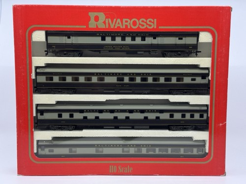 HO Rivarossi 6961 Baltimore & Ohio 1930’s Passenger Car Set B&O | Condition: Used