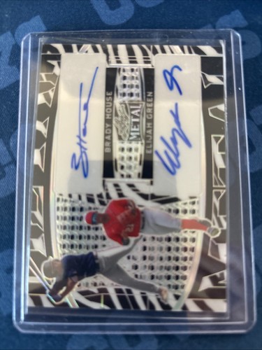 2022 Leaf Metal Baseball Brady House Elijah Dual Auto Autograph 4/5. 0417