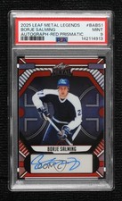 2025 Leaf Metal Legends Red Prismatic /2 Borje Salming PSA 9 MINT Auto HOF 8d2