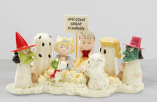 Lenox Halloween Peanuts Welcome Great Pumpkin New 871295 Lucy Linus Sally Snoopy