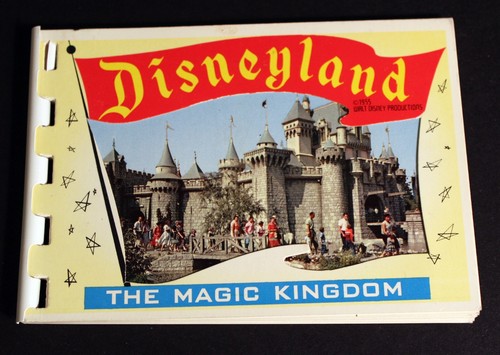 Disneyland 1955 Miniature Spiral Postcard PHOTOS Walt Disney History Vault