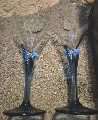 SET OF 2 NEW Bormioli Luigi ITALY Courvoisier Cognac Glasses BOX FRESH!