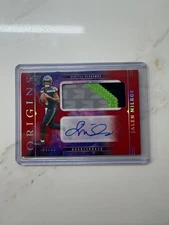 2025 Panini Origins Jalen Milroe ROOKIE PATCH AUTO RPA /99 Seahawks RC #RJJ-JME