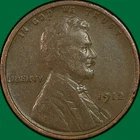 1912 Lincoln Wheat Cent Choice Very Fine VF+ Coin, Scratch #39997