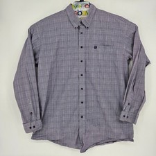 Cinch Shirt Mens XXL Western Purple Plaid Button Down Cowboy Rodeo Long Sleeve