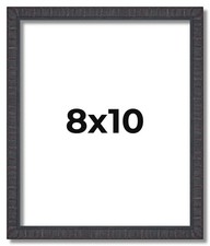 8x10 Rustic Brown Real Wood Picture Frame Width 0.75 inches  Interior Frame Dep