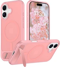 Temdan Magnetic Compatible with iPhone 16 Case, Built-in Invisible KickstandC...