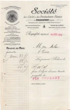 1914 SOCIETE DES CAVES ET DES PRODUCTEURS REUNIS A ROQUEFORT - M. MILOU A TRI