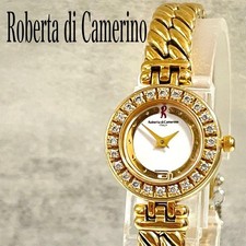 Orologio da polso vestito Roberta di Camerino lunetta pietra oro autentico