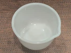 Vintage Glasbake Sunbeam Mixmaster Mixing Bowl #16 Pour Spout Milk Glass  1.5 Qt