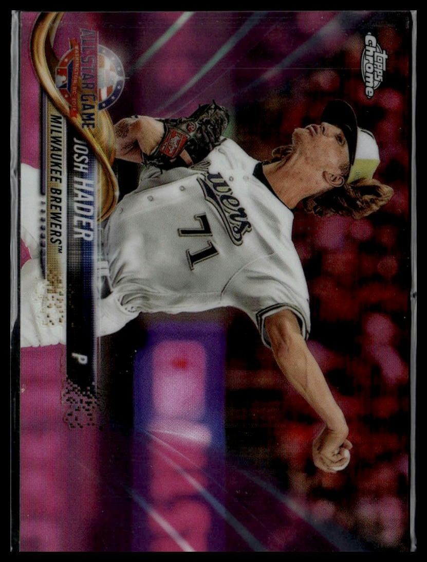 2018 Topps Chrome Update #HMT79 Josh Hader Pink Refractor