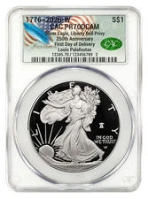 2026 W Silver Eagle Liberty Bell 250 Privy FDD CAC PR70 (1776–2026)