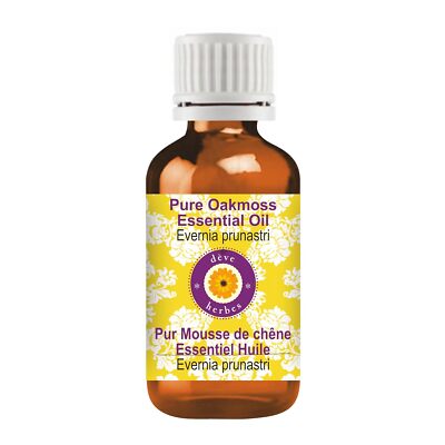Deve Herbes Pure Oakmoss Essential Oil, Evernia Prunastri, 15ml