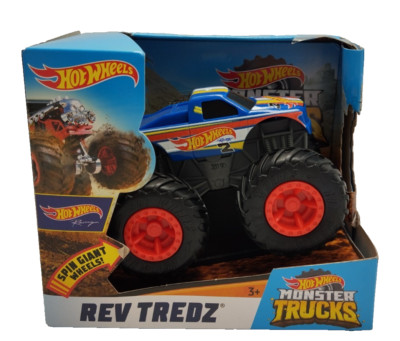 Monster Truck Hot Wheels REV TREDZ Spin Giant Wheels -Neu OVP #