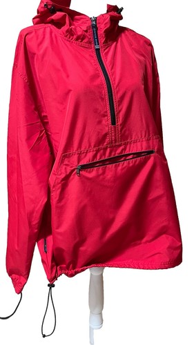Charles River NWOT Wind/Water Resistant Red Pullover Rain Jacket Men’s XL - Picture 6 of 7