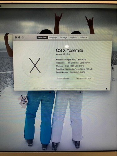 MacBook Air 13 Inch 2010 2.13 Core 2 Duo 2GB RAM - Picture 3 of 5