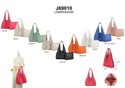 LONG & SON LONG&SON Women's Handbag Fashion 10 Colours Shopping Work Bag Tote Bag UK Fast