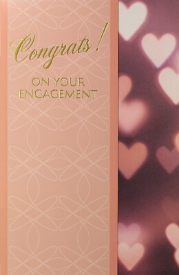 Simple CONGRATS ENGAGEMENT Card FOR COUPLE by Premium Greetings ...