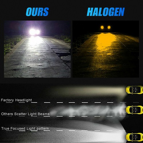 4x H1 + H1 Super Bright LED Headlight High Low Beam Combo Bulbs Kit 6500K White - Picture 6 of 9