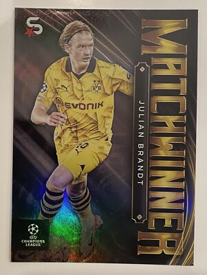 Julian Brandt 2023-24 Topps Finest UEFA Refractor Auto 直筆サイン