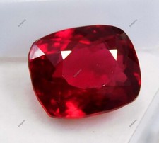 13.00 Ct Natural Certified Ruby Blood Red Cushion Cut Unheated Loose Gemstone