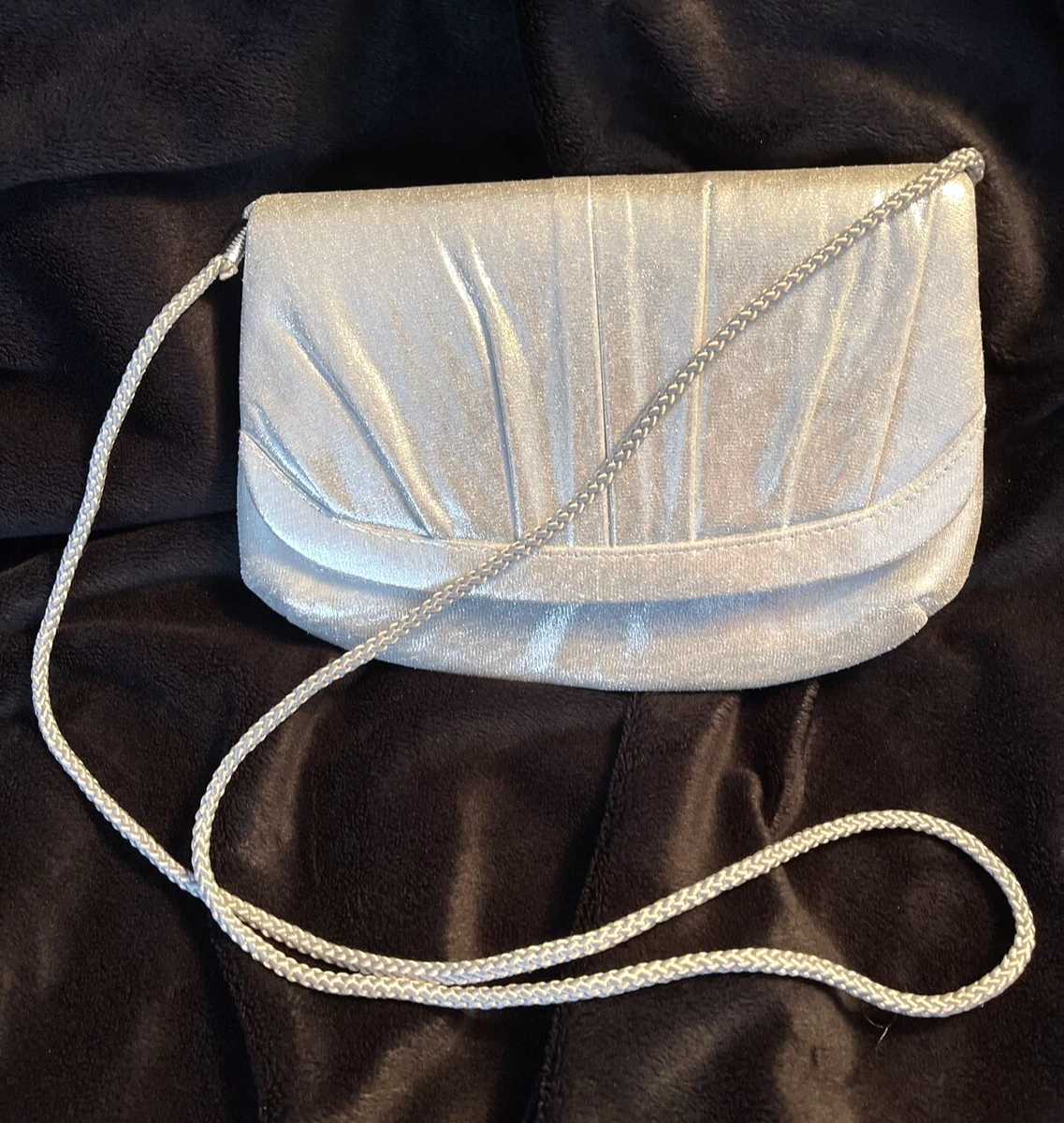 Silver wristlet evening bag outlet