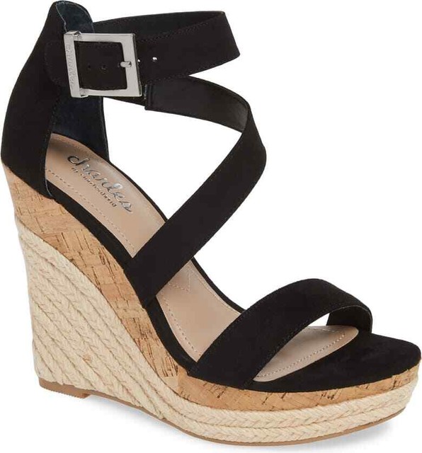 charles david black wedges