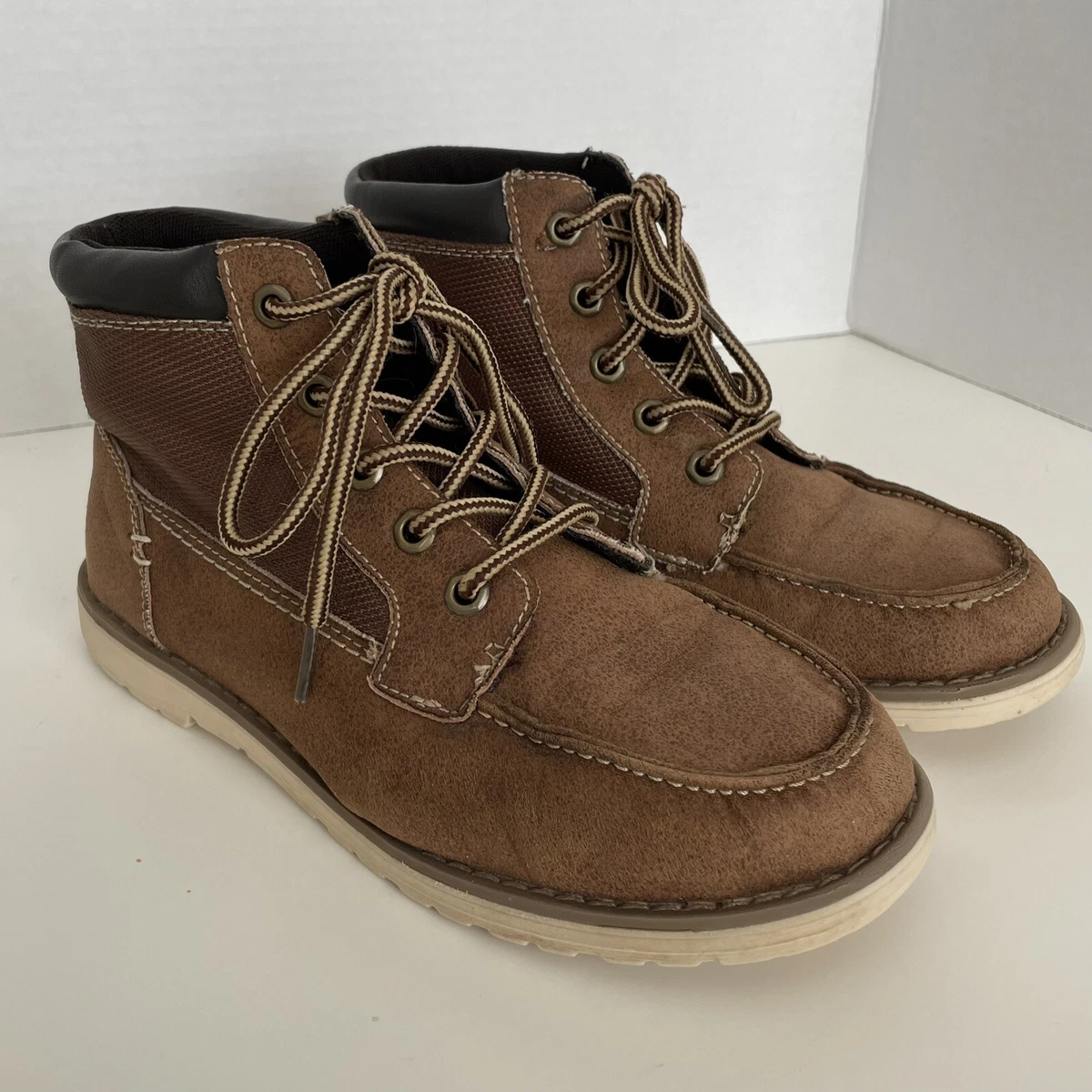 Austin Trading Co. Brown Boots Boys Youth Size 3 eBay