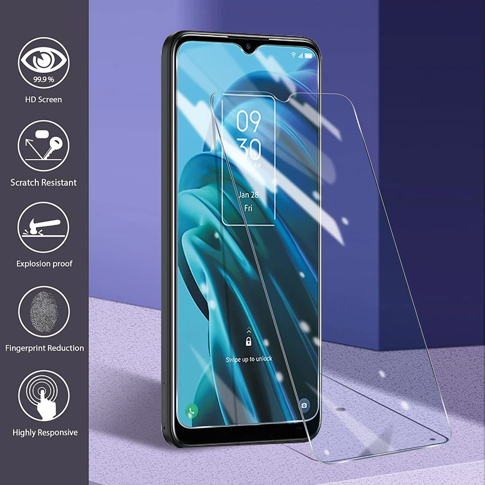 For Sharp Rouvo V Caseswill HD-Clear 9H Tempered Glass Screen Protector - Image 2 of 4