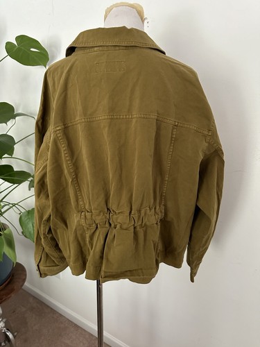 Ava & Viv Cotton Jacket, Olive, 3X - Picture 4 of 6