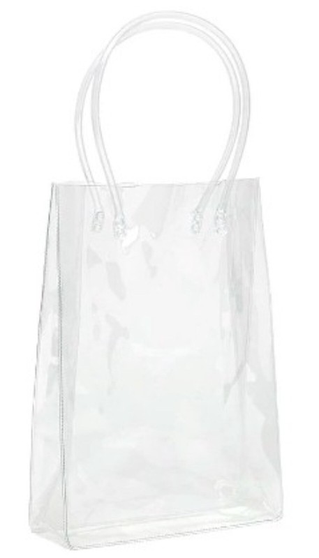 30 Pcs Clear Vinyl Reusable Plastic Gift Bag Heavy Duty 6” X 8.75”