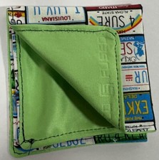 Pisgah Pocket Squares EDC Hanks Cotton License Plates Fabric  Green Microfiber