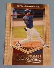 Pete Alonso 2021 Panini Chronicles Timeless Treasures Baseball No. 10 Mets 