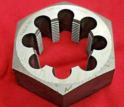 1-1/2'' 11-1/2 TPI NPT Pipe Die Rethread Chaser 3.1''  Hex CS A1 417-09612