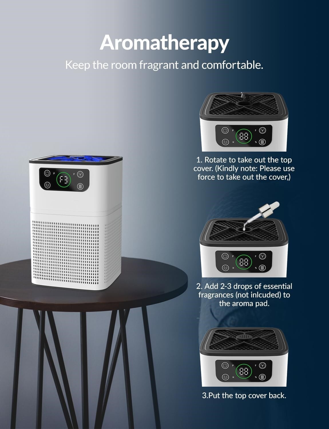 Home Air Purifiers For Large Room Medical Grade HEPA Air Purifier Smoke