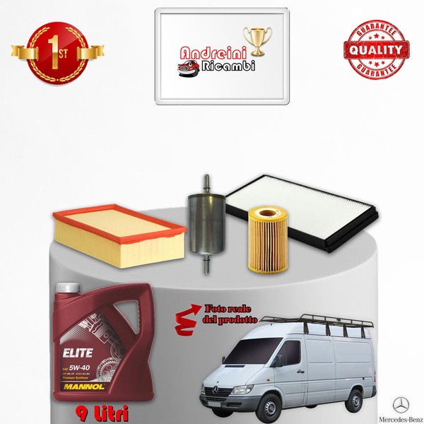 Inspektionskit Filter Und ÖL Mercedes Sprinter 314 105KW 143CV Von 1999->-image